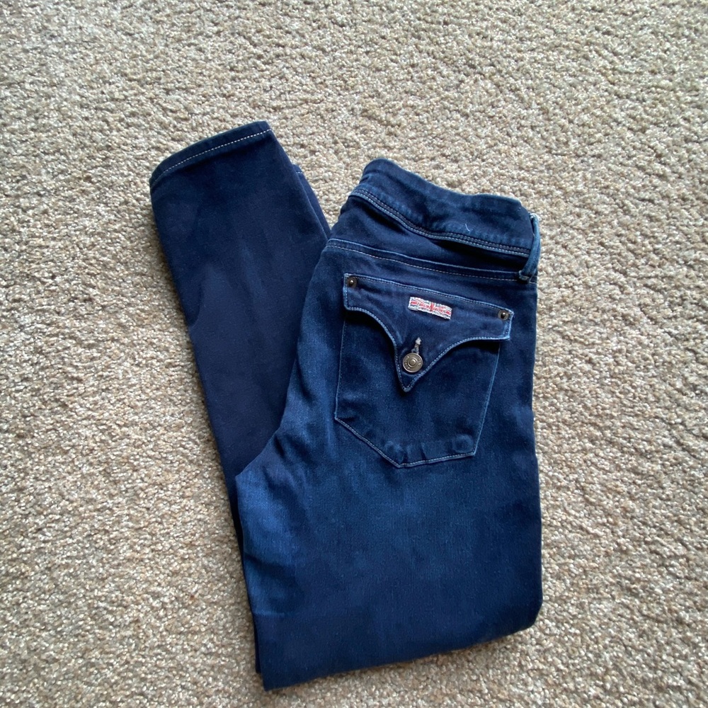 Hudson Jeans Dark Navy Blue Stretch Skinny Jeans